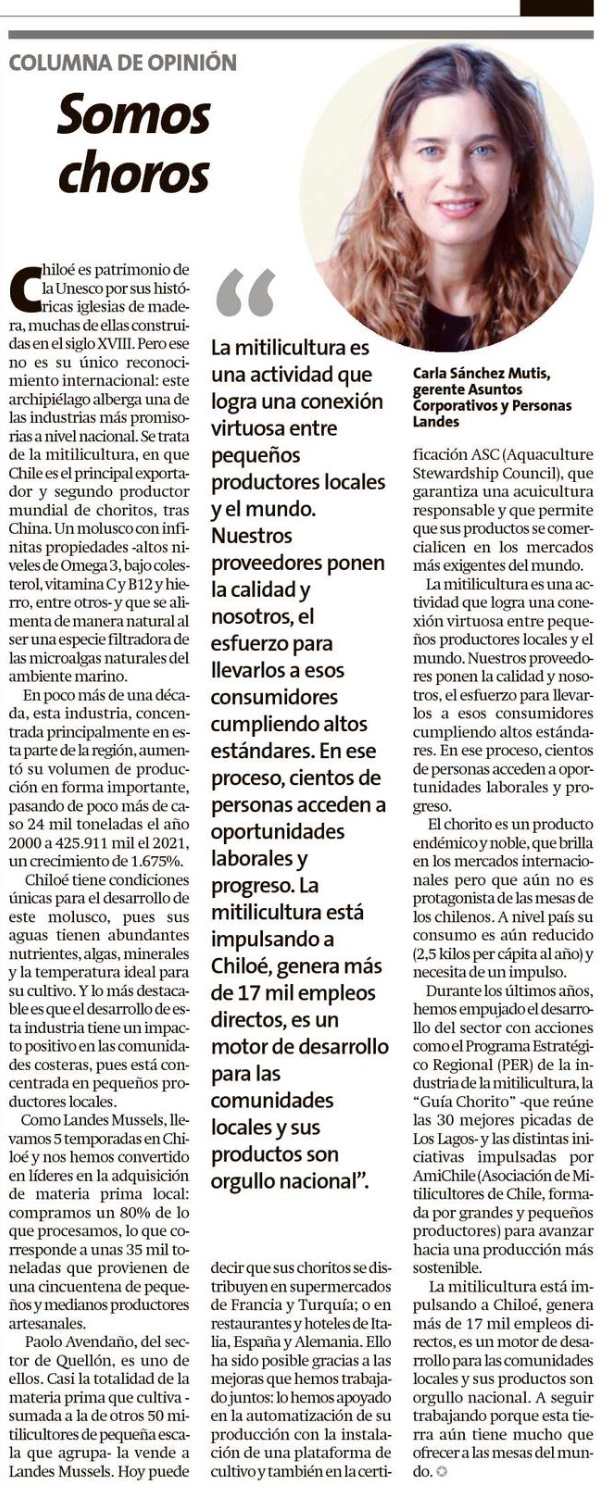 Columna de opinión Diario La Estrella Chiloé