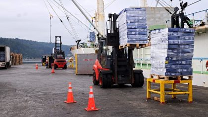 Talcahuano Terminal Portuario embarca 6.500 toneladas de jurel congelado rumbo a África