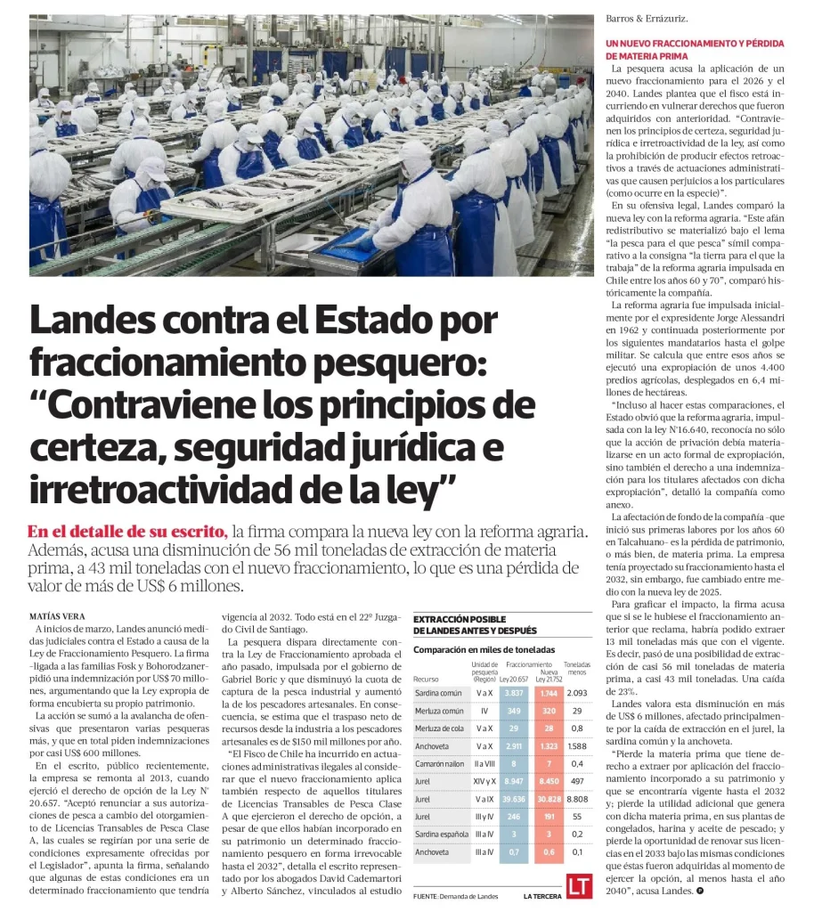 Landes contra el estado